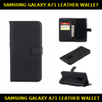 Leather Wallet Flip Book Case with Strap For Samsung Galaxy A71 SM-A715F Slim Fit and Sophisticated in Look